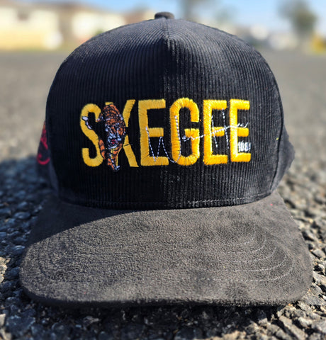 """NEW"" Skegee Corduroy & Suede Snapback