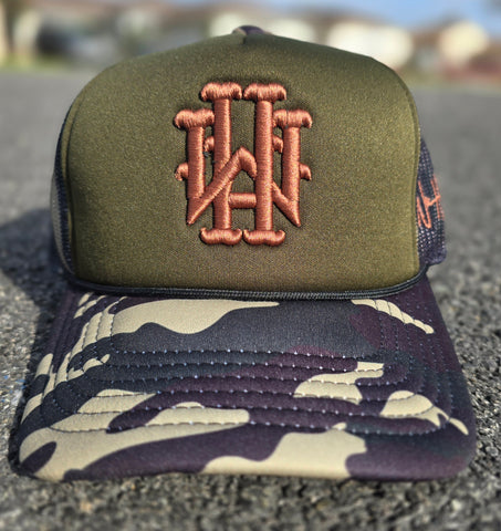 "NEW" Camo Monogram Trucker