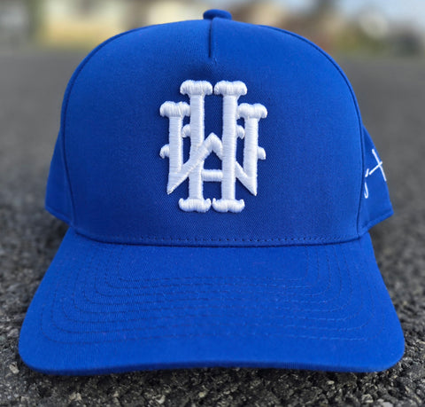 "NEW" Blue and White Monogram Snapback