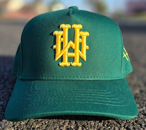 Green and Yellow Monogram Snapback
