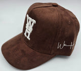 ""NEW"" WeHereX Roses Suede Brown Snapback