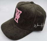 ""NEW"" WeHereX Roses Suede Olive Snapback