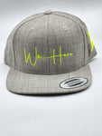 WeHere Signature Grey and Neon Snapback