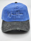 WeHere Signature Blue Distressed