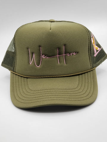WeHere Signature Green and Pink